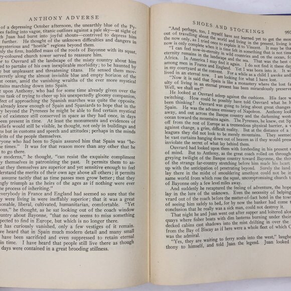 Vintage 1933 Anthony Adverse Hervey Allen Hardcover Historical Fiction Ex Libris - Picture 11 of 14